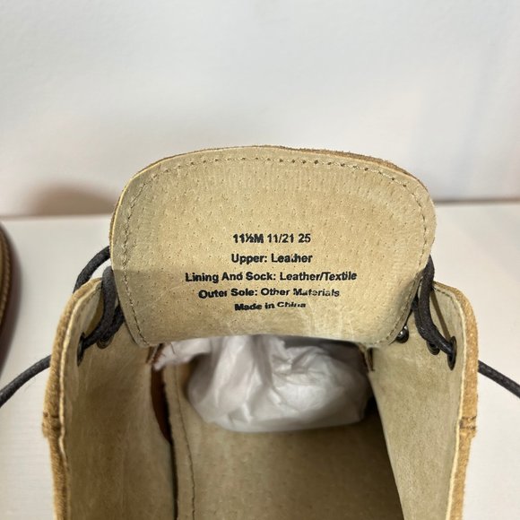 Banana Republic Reace Suede Oxford M Dress Shoes 11 1/2 in Vintage Tan S… main image 6